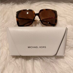 Michael Kors Brown Sunglasses with White Case